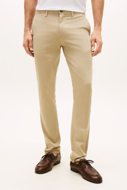 Tommy Hilfiger Bleeker Print Slim Chino Sandalwood