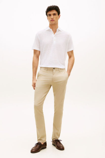 Tommy Hilfiger Bleeker Print Slim Chino Sandalwood