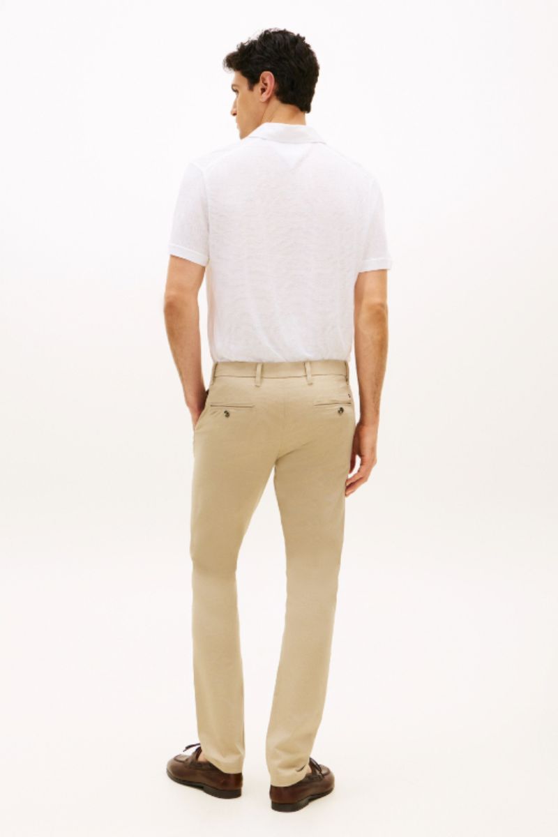 Tommy Hilfiger Bleeker Print Slim Chino Sandalwood