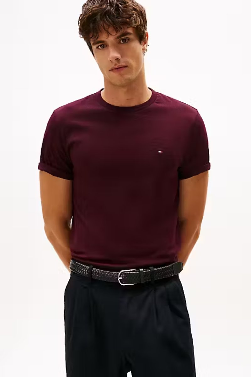 Tommy Hilfiger Essential Seasonal T-Shirt Burgundy