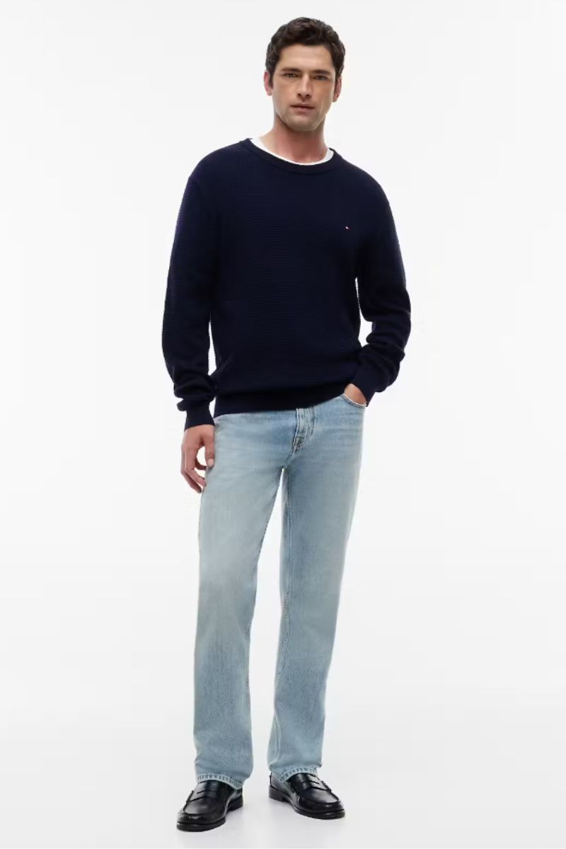 Tommy Hilfiger Seasonal Structure Crew Navy