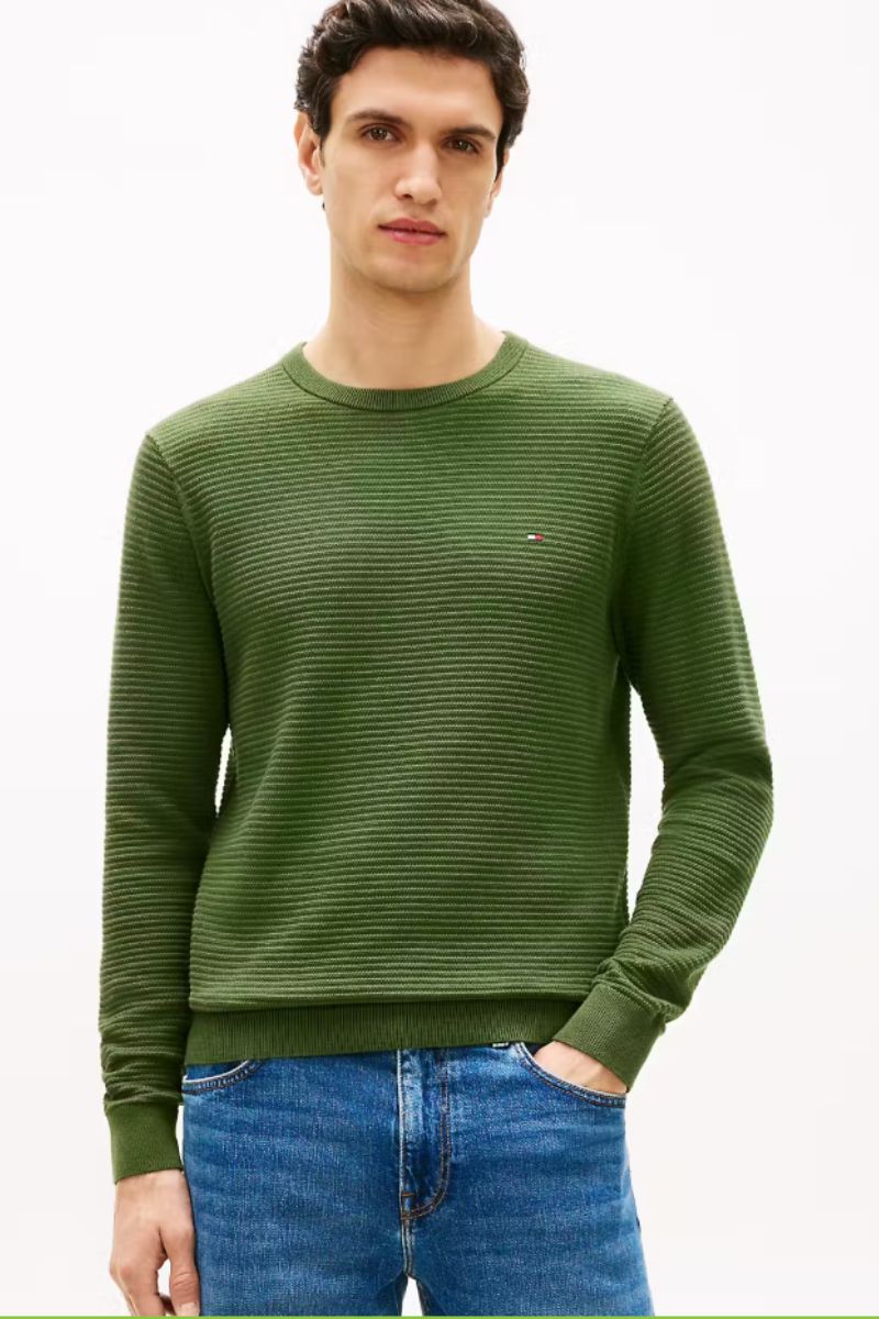 Tommy Hilfiger Seasonal Structure Crew Mountain Pine