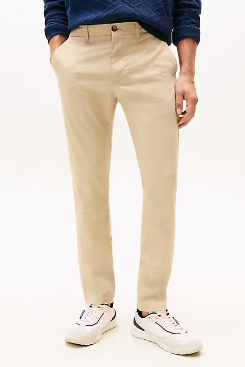 Tommy Hilfiger Bleeker Slim Printed Chino Sandalwood