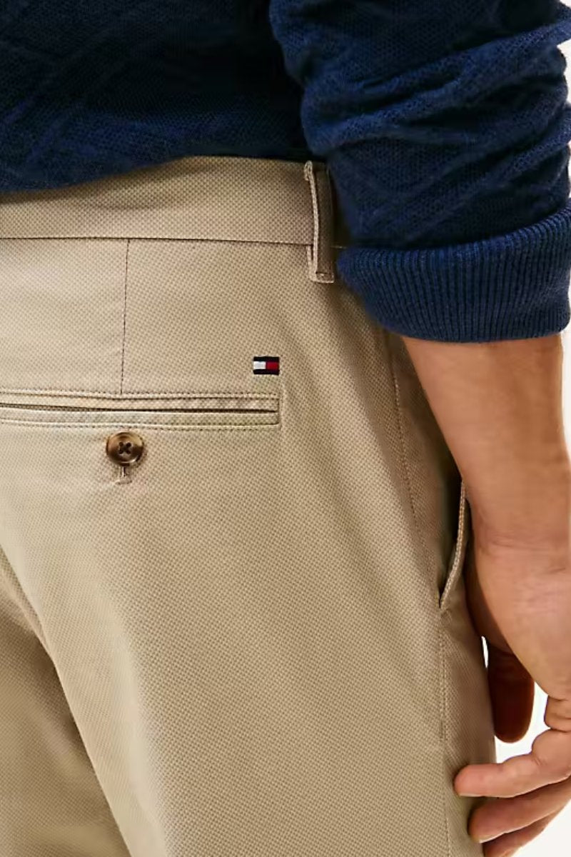Tommy Hilfiger Bleeker Slim Printed Chino Sandalwood