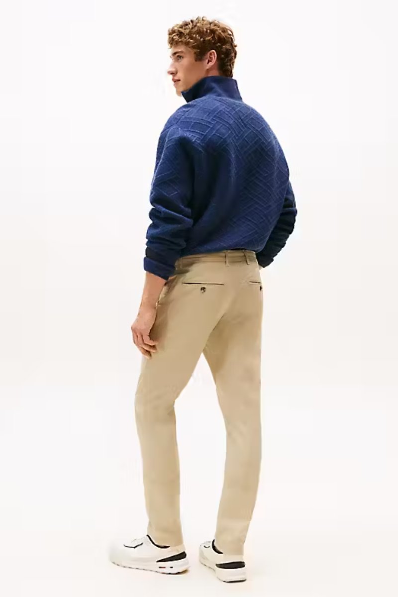 Tommy Hilfiger Bleeker Slim Printed Chino Sandalwood
