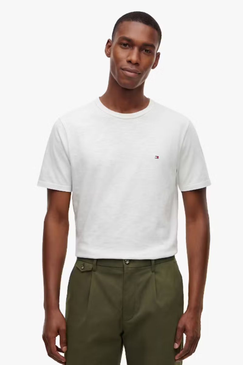 Tommy Hilfiger Seasonal Slub T-Shirt White