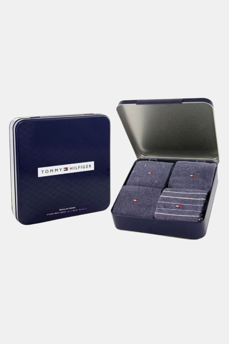 Tommy Hilfiger 4 Pack Socks Gift Box Jeans