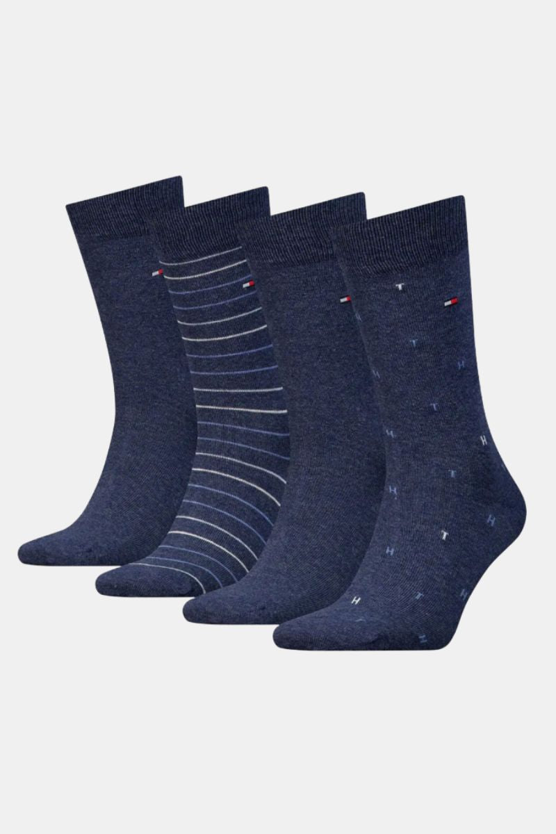 Tommy Hilfiger 4 Pack Socks Gift Box Jeans