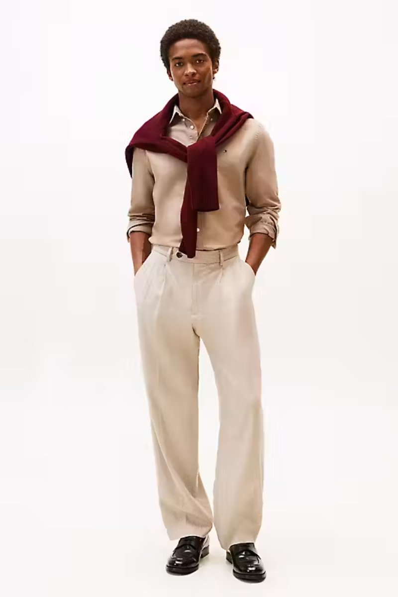 Tommy Hilfiger Solid Heritage Oxford Shirt Taupe