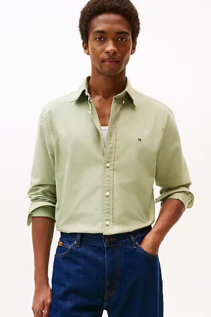 Tommy Hilfiger Solid Heritage Oxford Shirt Sage