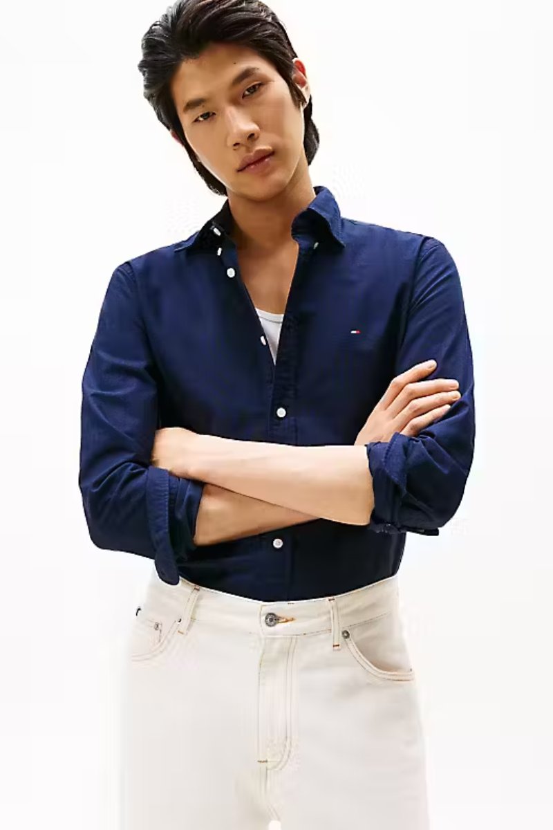 Tommy Hilfiger Solid Heritage Oxford Shirt Navy