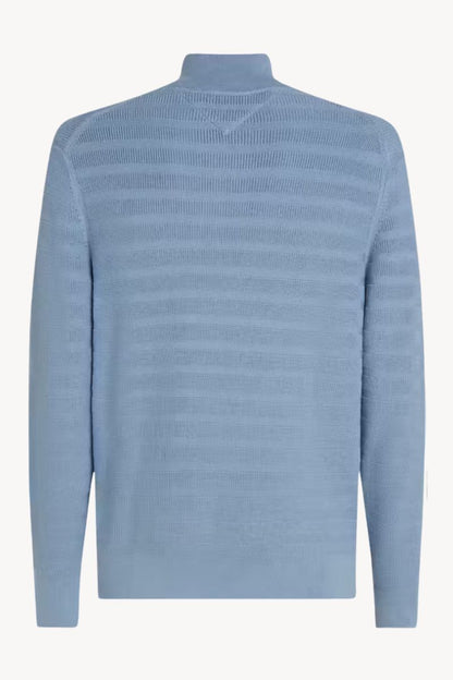Tommy Hilfiger Stripe Structure Zip Blue