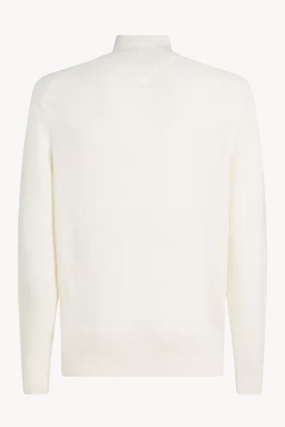 Tommy Hilfiger Stripe Structure Zip Ivory