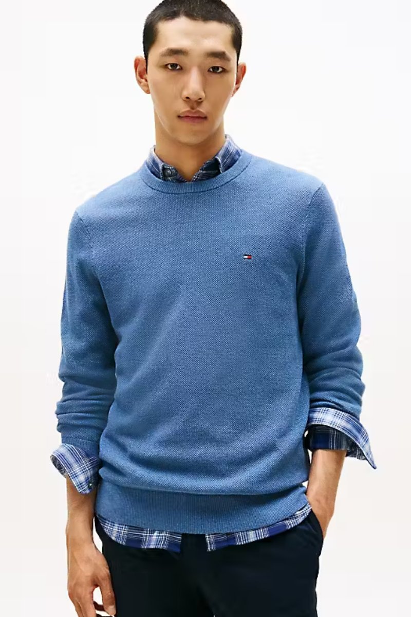 Tommy Hilfiger Essential Structure Crew Blue