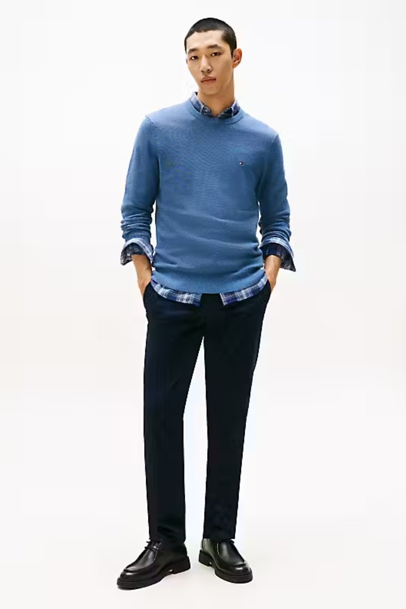 Tommy Hilfiger Essential Structure Crew Blue