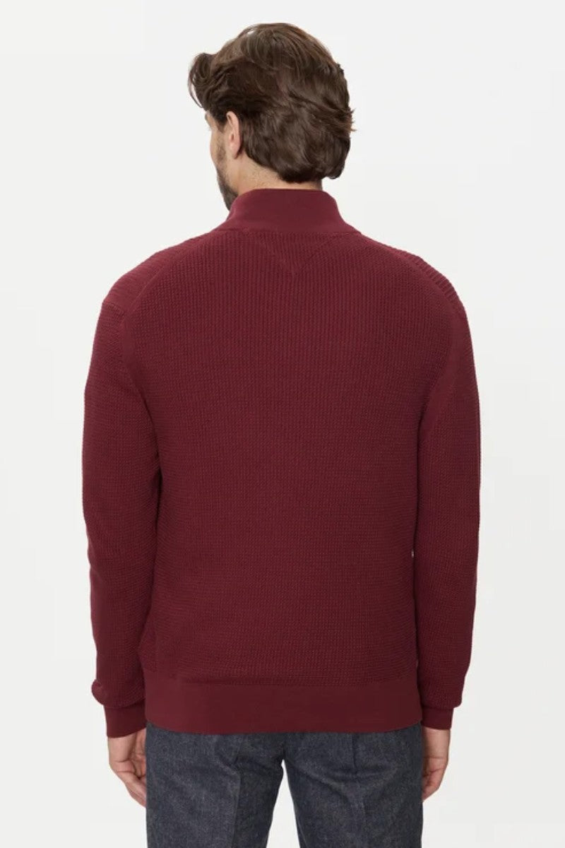 Tommy Hilfiger Structure Zip Mock Neck