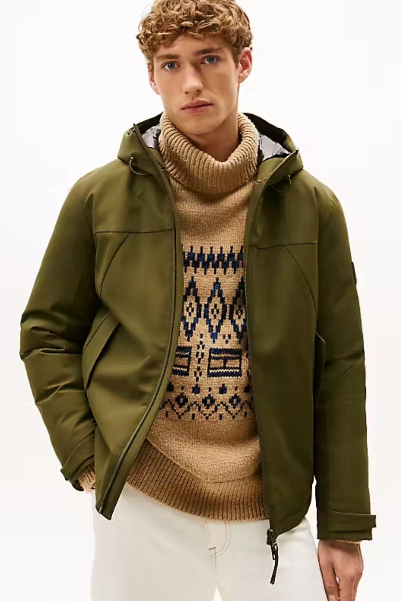 Tommy Hilfiger Technical Hood Jacket Green
