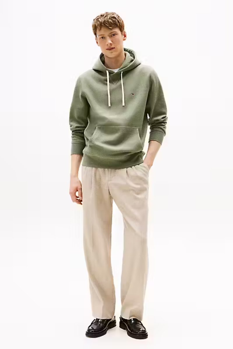 Tommy Hilfiger Essential Fleece Hoodie Green