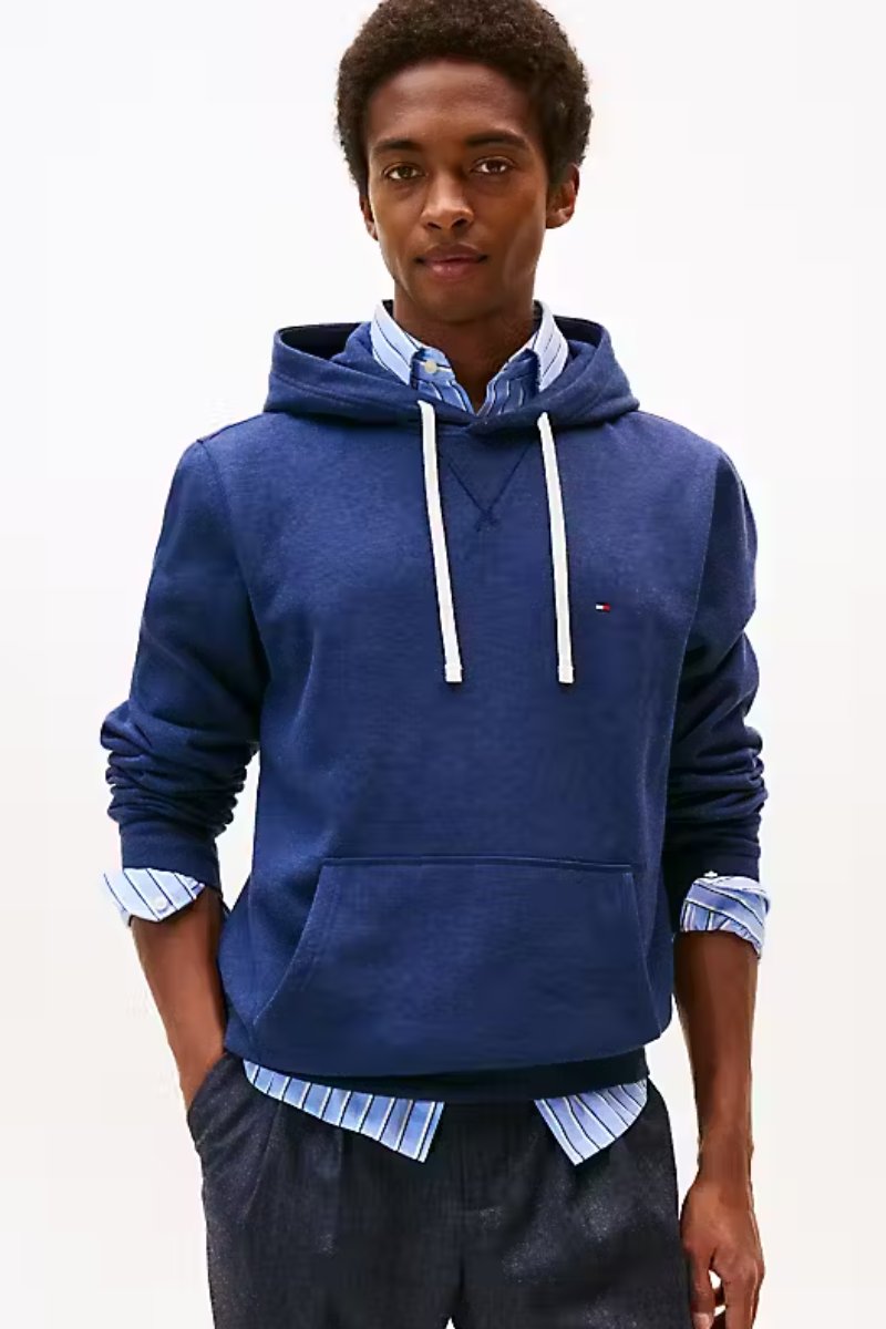 Tommy Hilfiger Essential Fleece Hoodie Blue