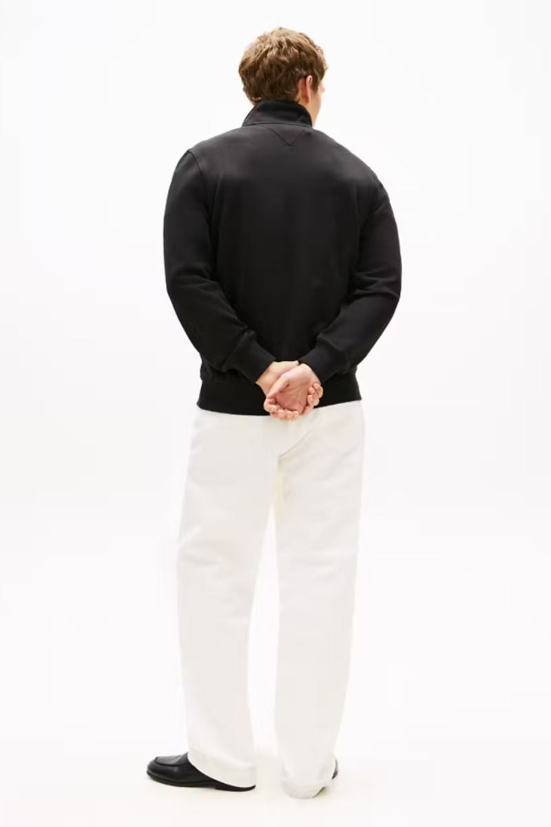 Tommy Hilfiger Terry New 1/4 Zip Sweatshirt Black