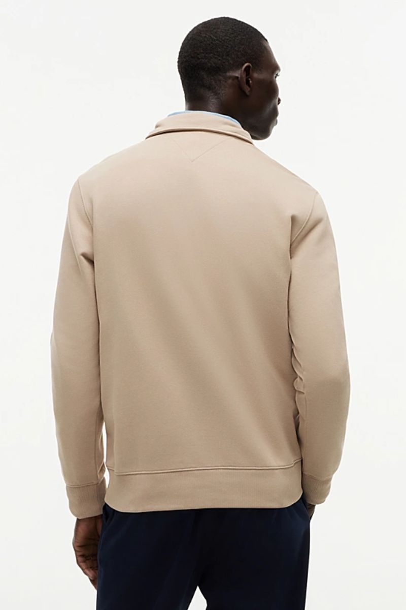 Tommy Hilfiger Terry New 1/4 Zip Sweatshirt Khaki