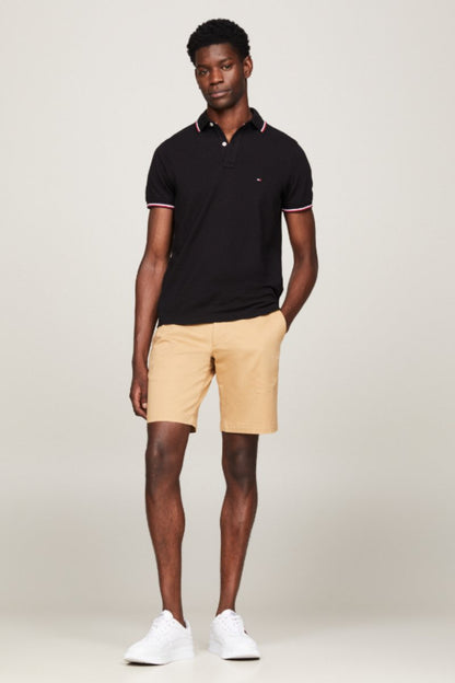 Tommy Hilfiger Tipped Slim Polo Black