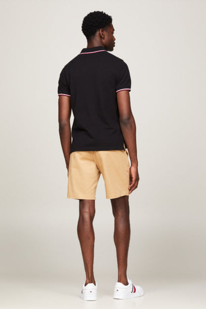 Tommy Hilfiger Tipped Slim Polo Black