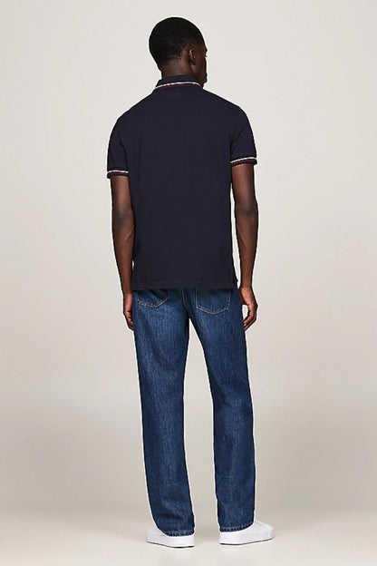 Tommy Hilfiger Tipped Slim Polo Navy