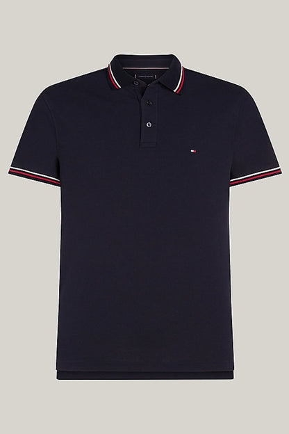 Tommy Hilfiger Tipped Slim Polo Navy