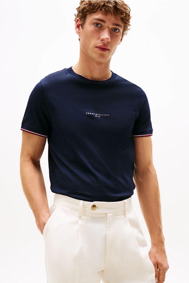 Tommy Hilfiger Logo Tipped T-Shirt (Size L)