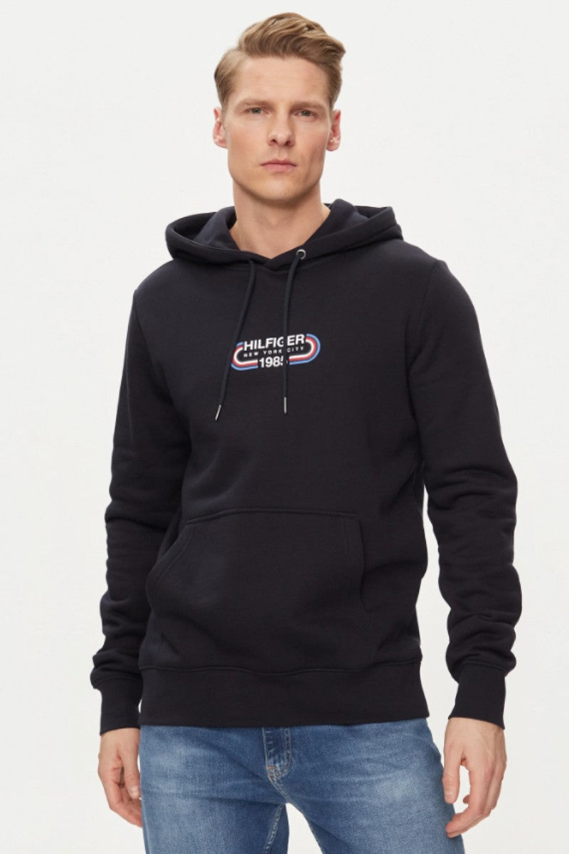 Tommy Hilfiger Track Graphic Hoodie Navy