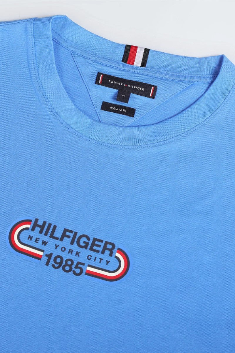 Tommy Hilfiger Track Graphic T-Shirt Blue