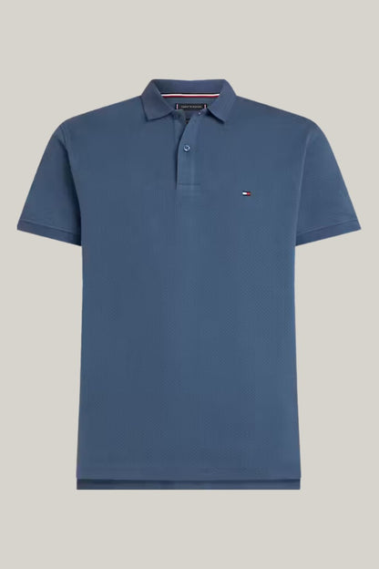 Tommy Hilfiger Waffle Polo Blue