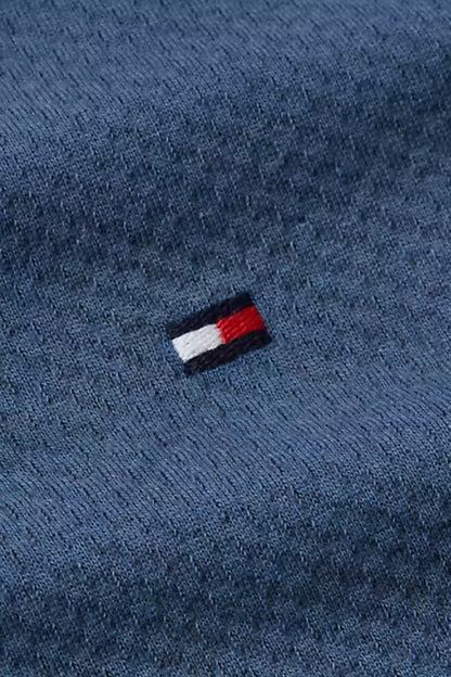 Tommy Hilfiger Waffle Polo Blue