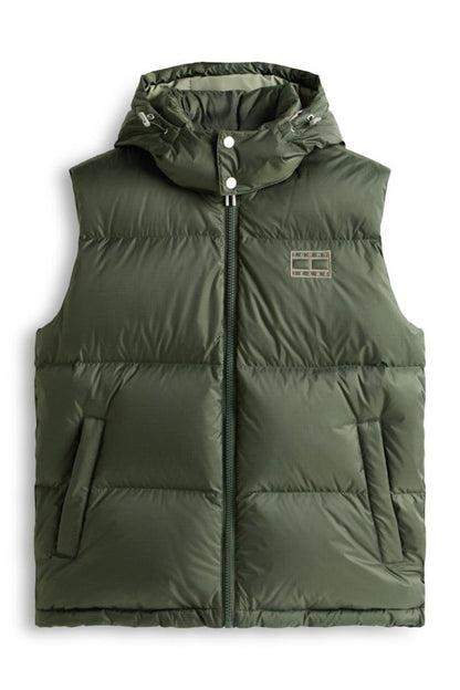 Tommy Jeans Alaska Down Vest Green