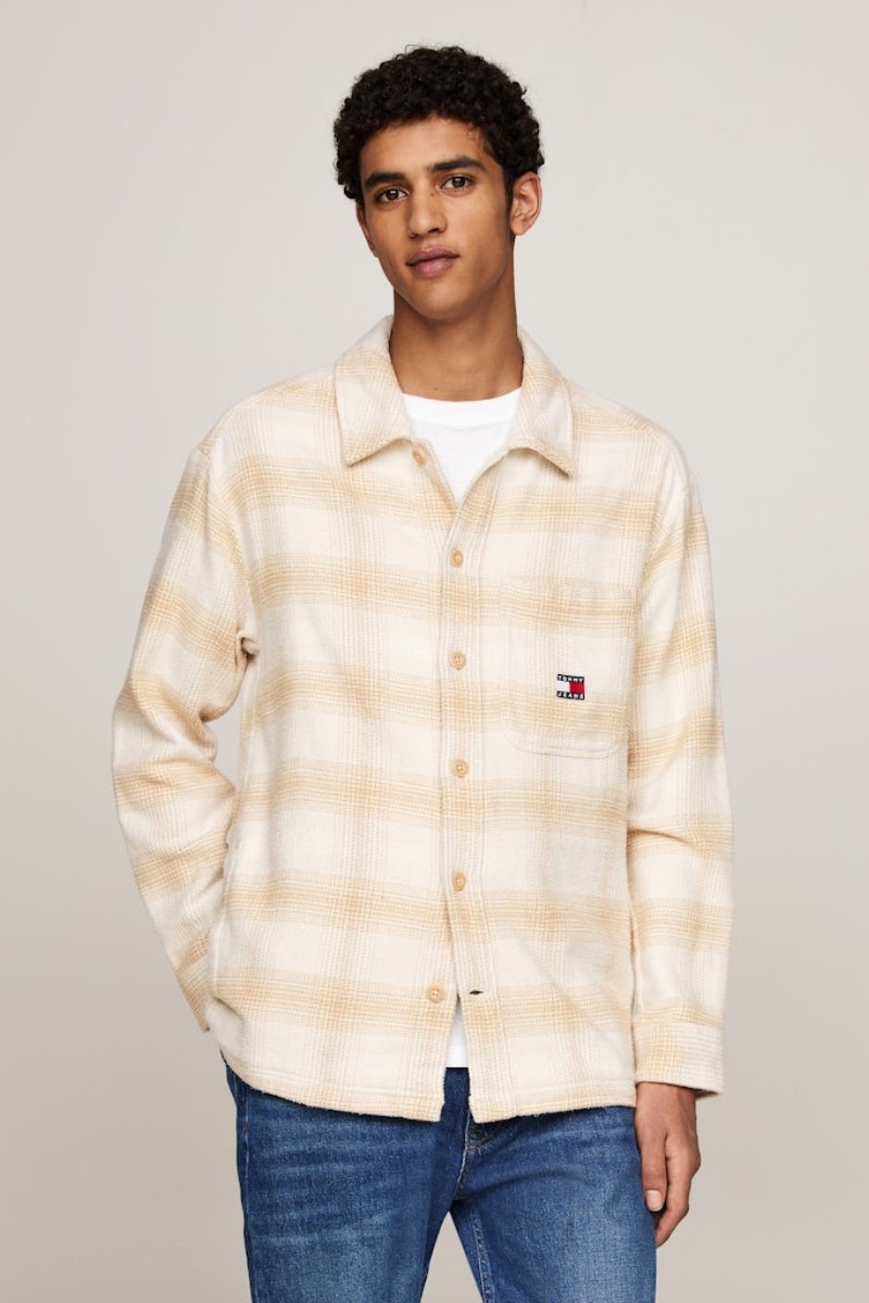 Tommy Jeans Badge Check Overshirt Gold