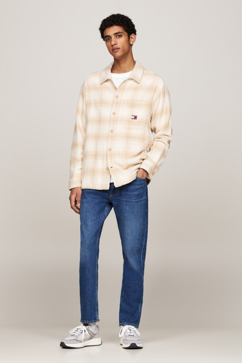 Tommy Jeans Badge Check Overshirt Gold