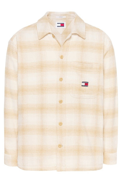 Tommy Jeans Badge Check Overshirt Gold