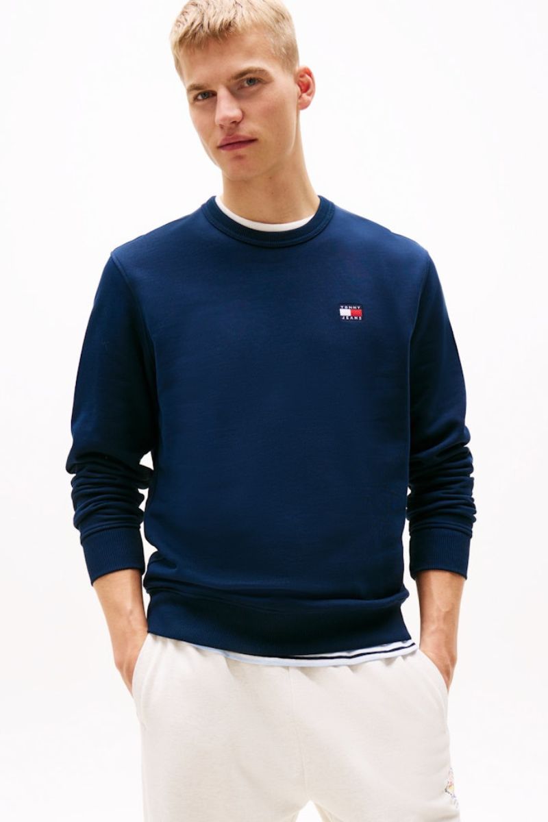 Tommy Jeans Reg Badge Crew Navy