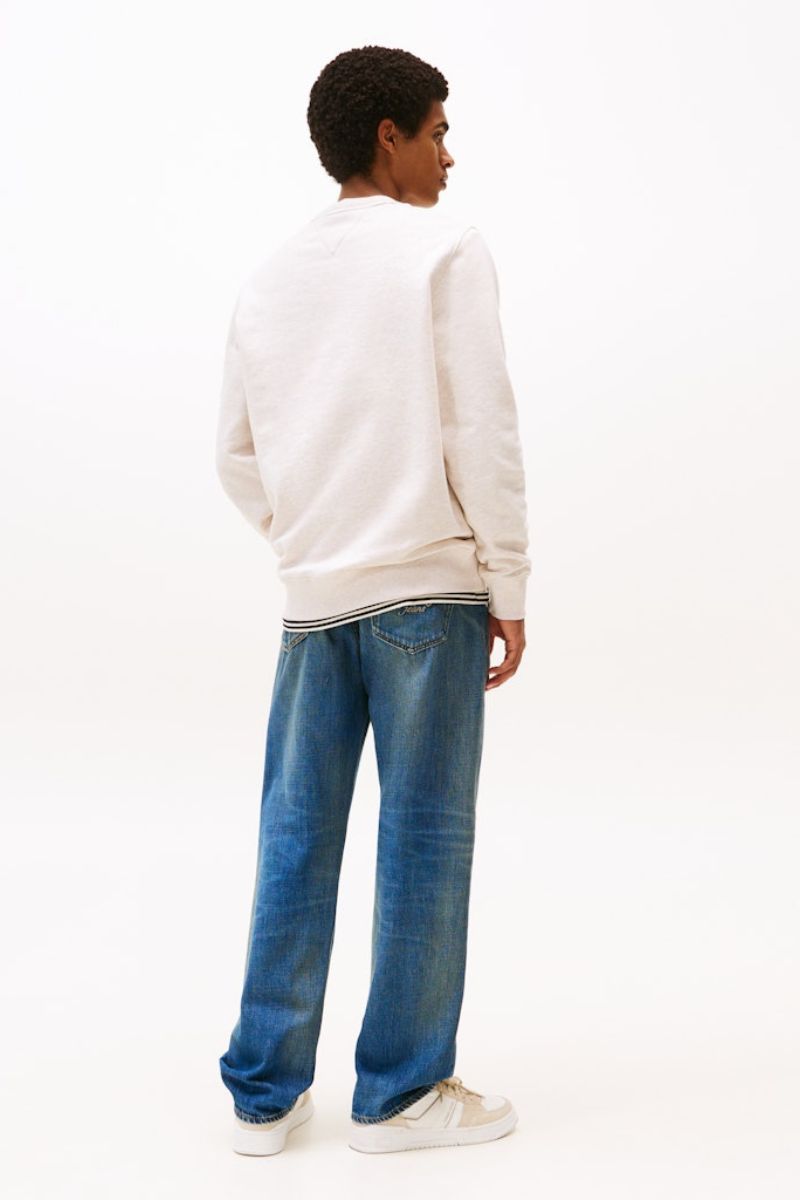 Tommy Jeans Reg Badge Crew Oat Marl
