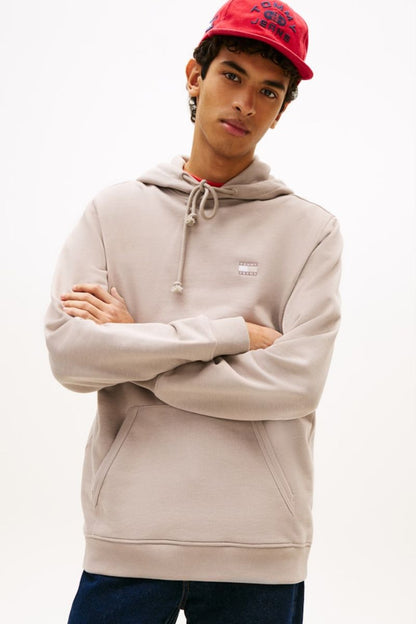 Tommy Jeans Reg Badge Hoodie Limestone