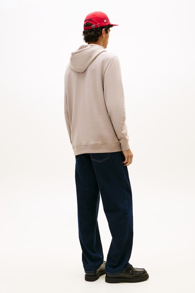 Tommy Jeans Reg Badge Hoodie Limestone