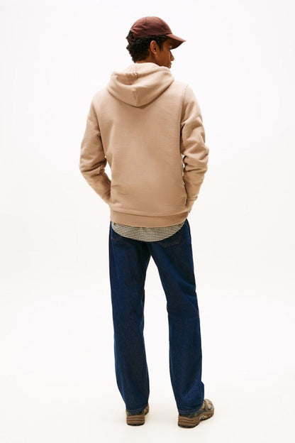 Tommy Jeans Reg Badge Hoodie Taupe