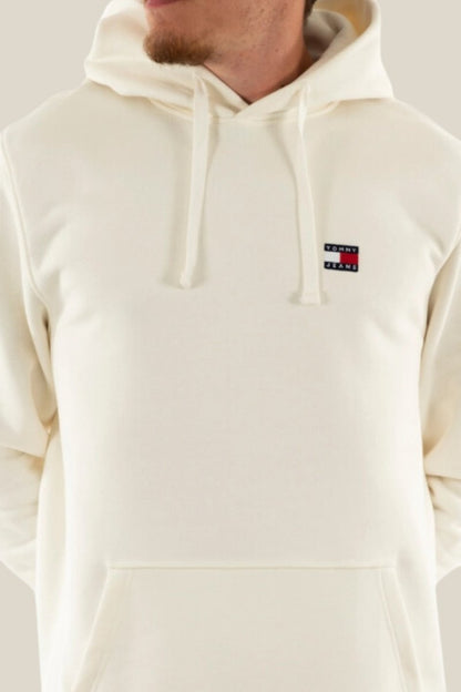 Tommy Jeans Badge Hoodie White