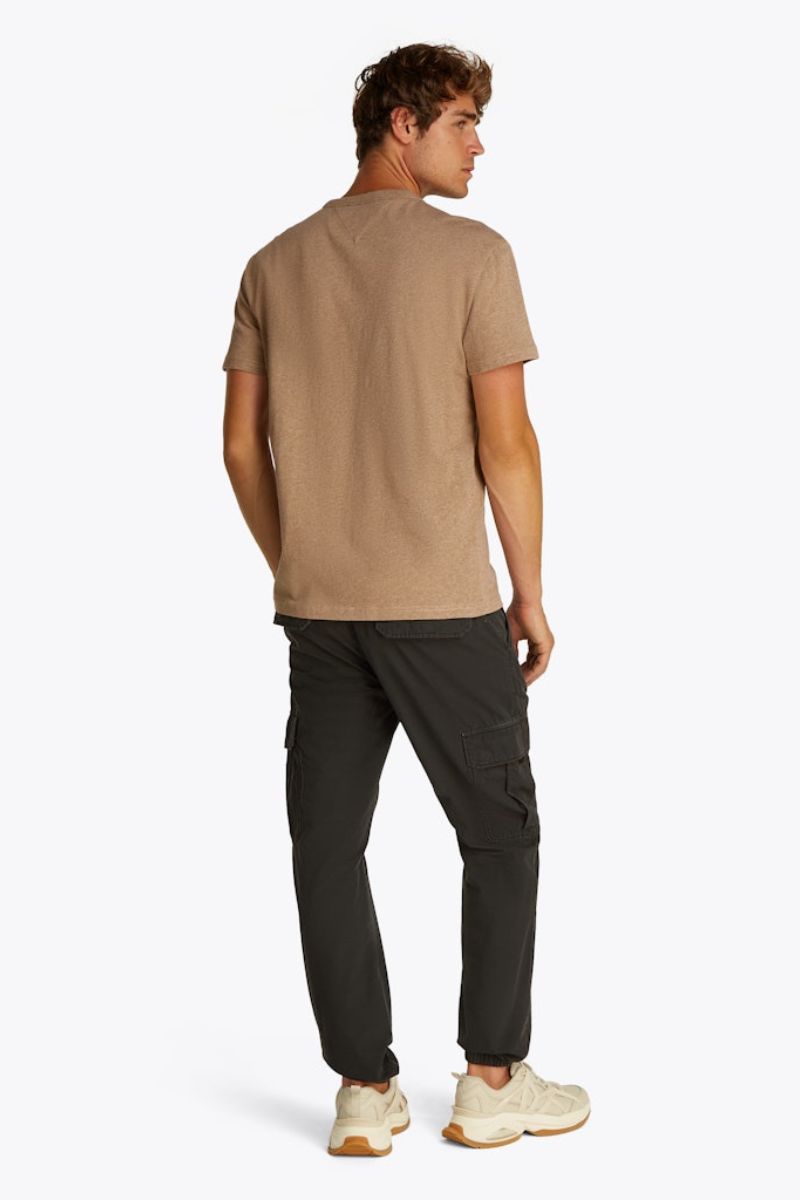 Tommy Jeans Reg Badge T-Shirt Vintage Camel