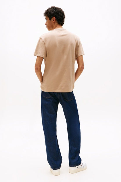 Tommy Jeans Reg Badge T-Shirt Coastal Taupe