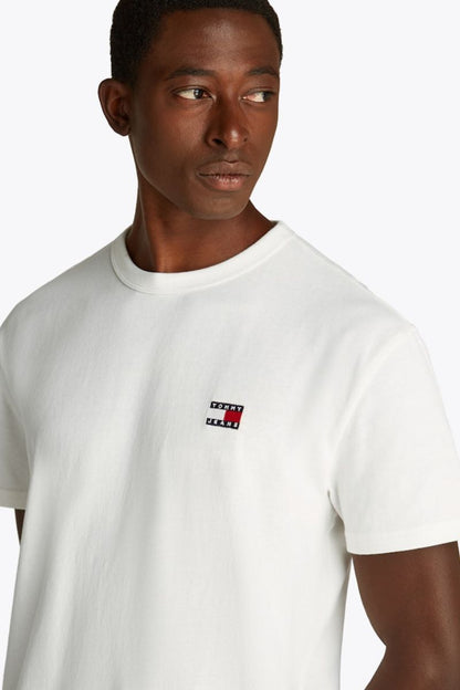 Tommy Jeans Reg Badge T-Shirt Ecru