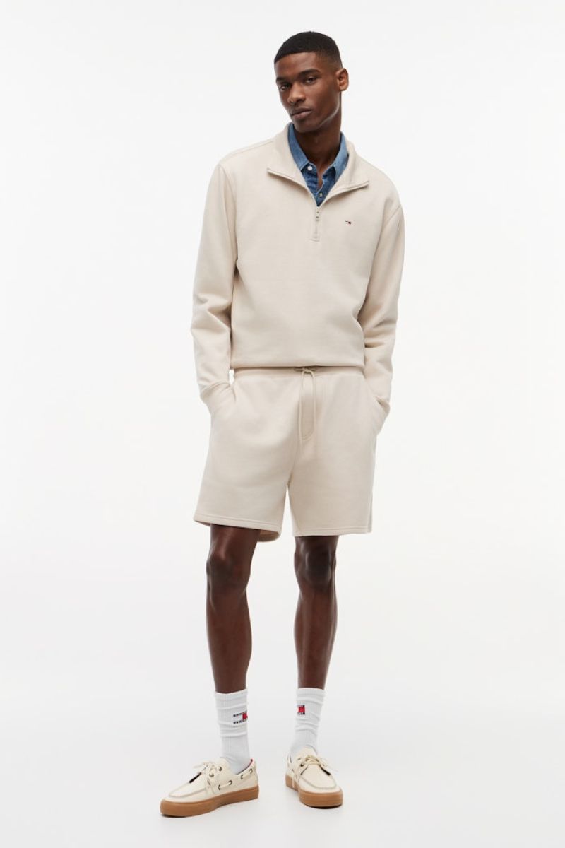 Tommy Jeans Flag Beach Shorts Beige