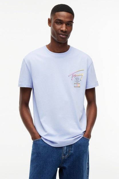 Tommy Jeans Reg City Signature T-Shirt Moonlight