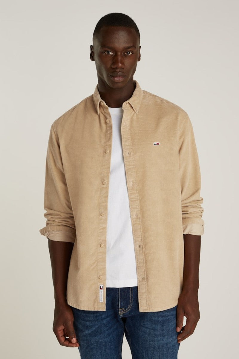 Tommy Jeans Corduroy Shirt Gold